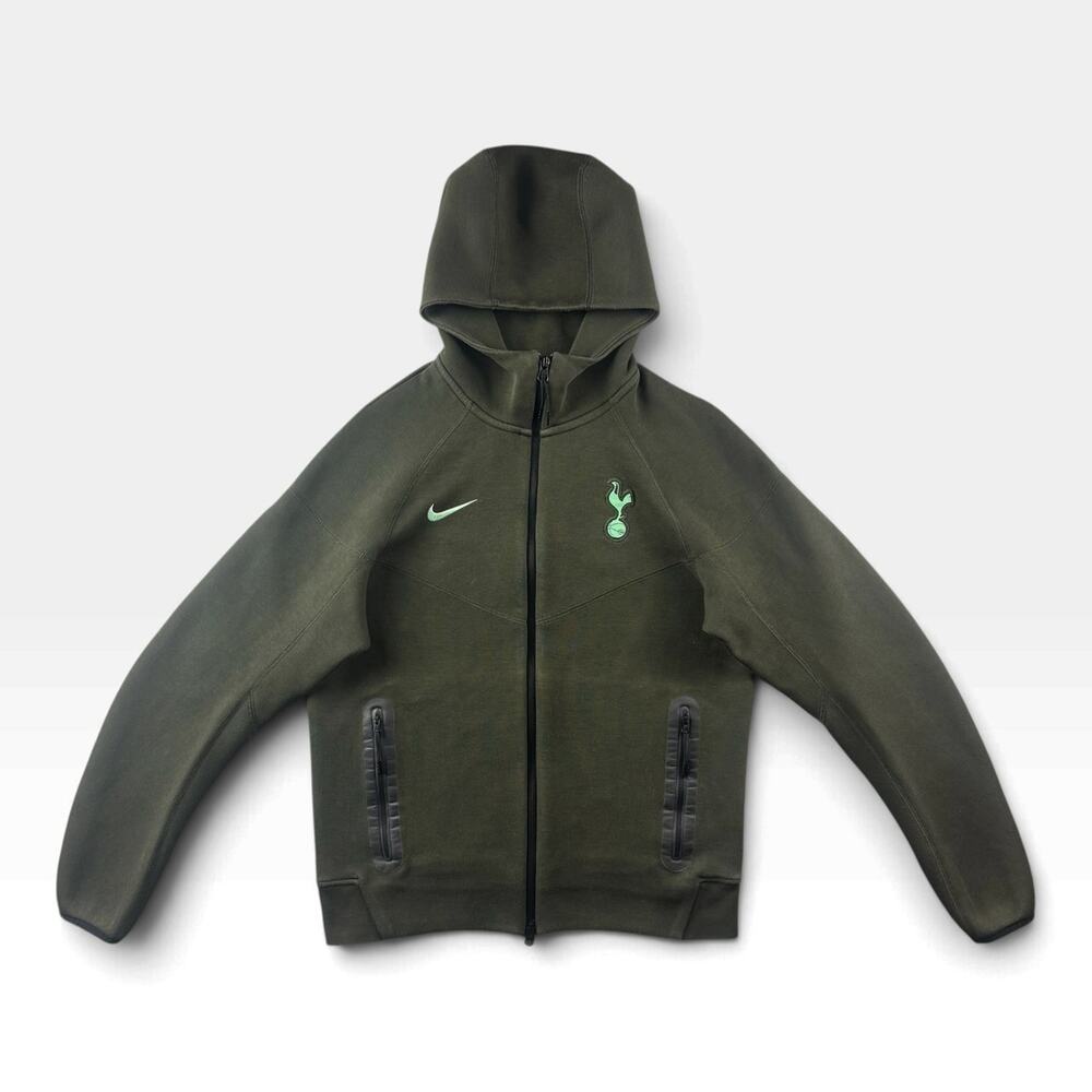 Nike Tottenham Hotspur Tech Fleece Windrunner Hoodie Mens M HF7057-355 Green